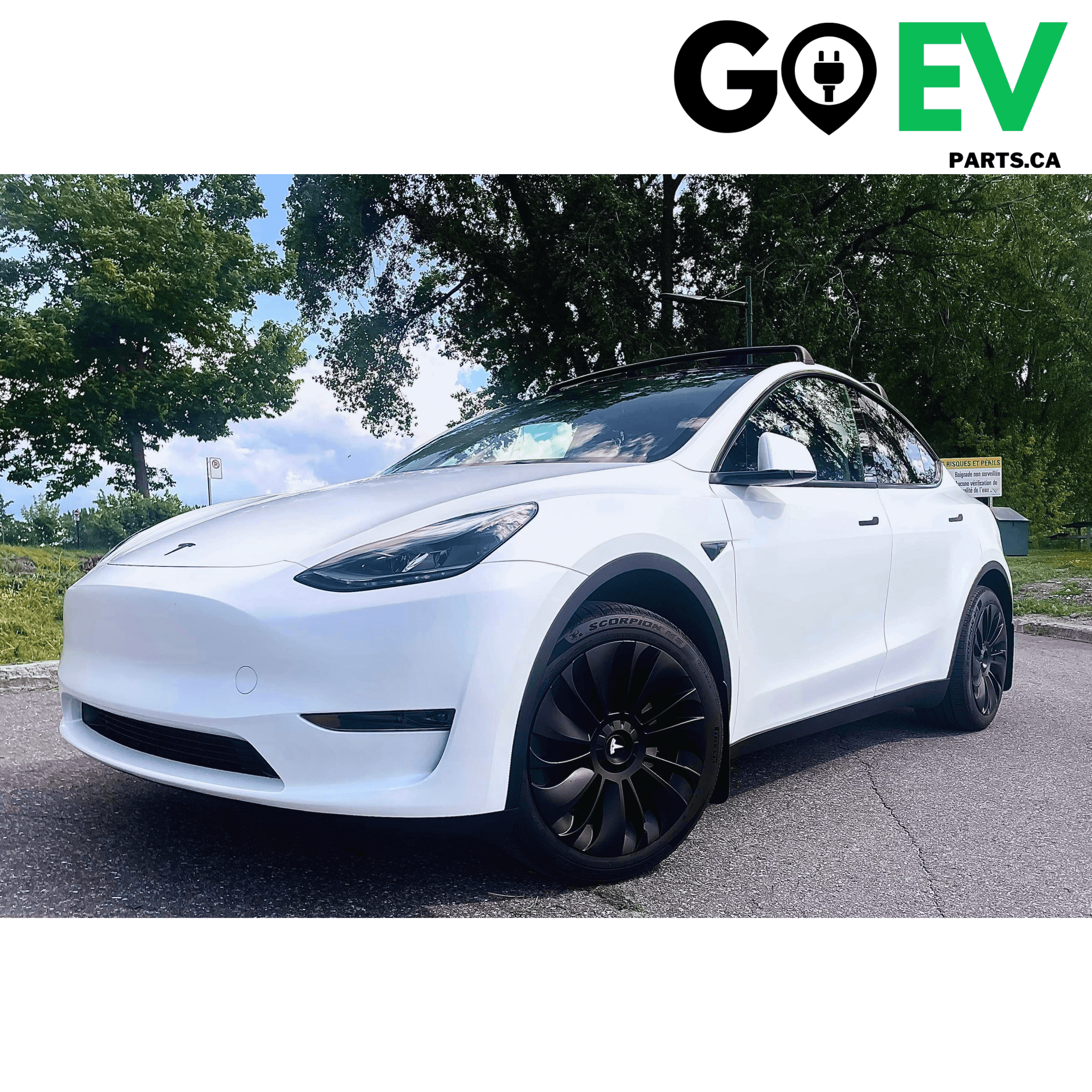 Tesla model y white induction wheels deals