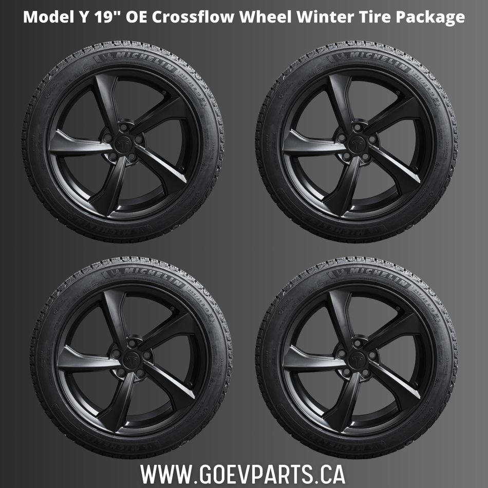 Tesla Model Y: 19" Crossflow Wheel Winter Tire Package