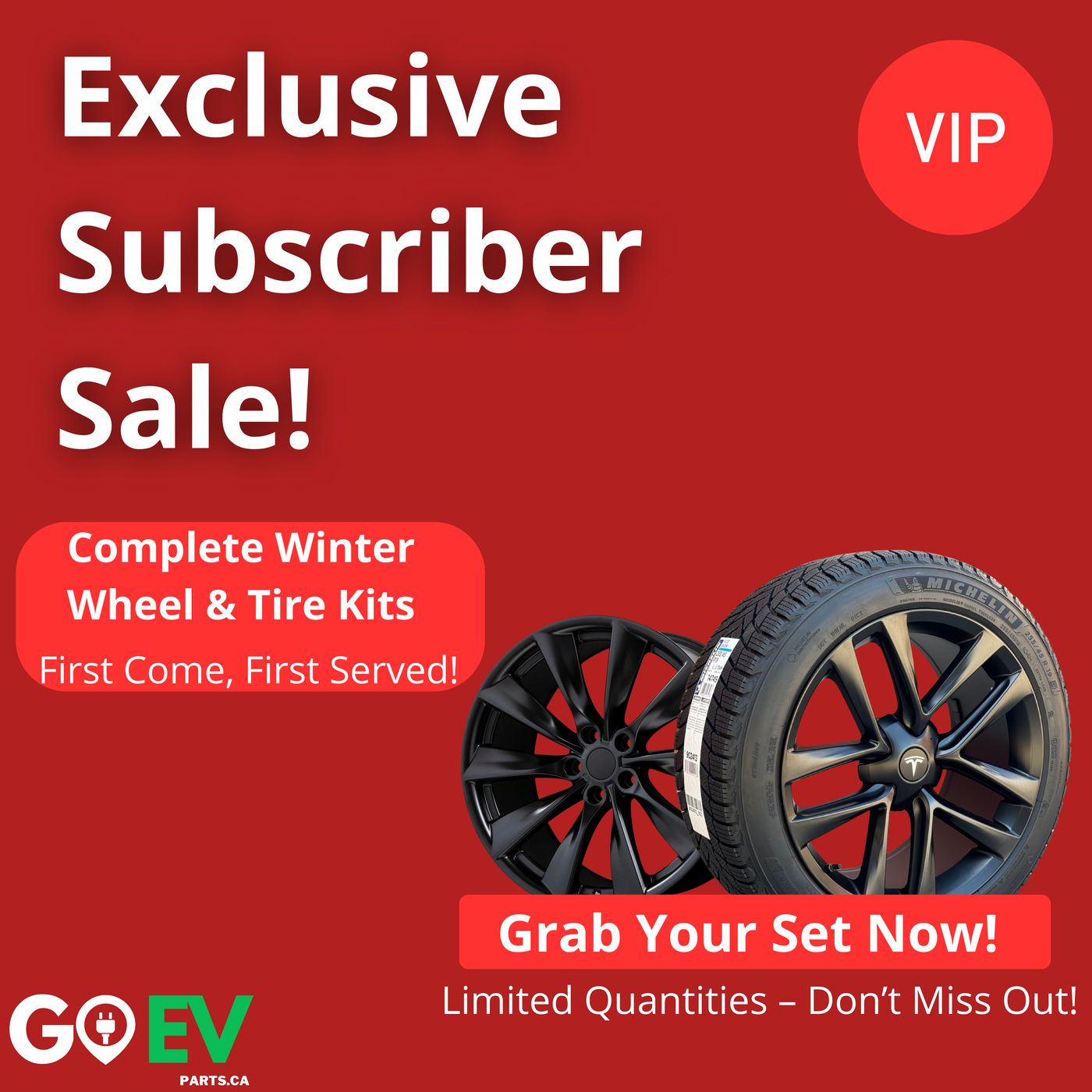 Tesla Wheel & Tire Kit Clearance – Limited Quantities