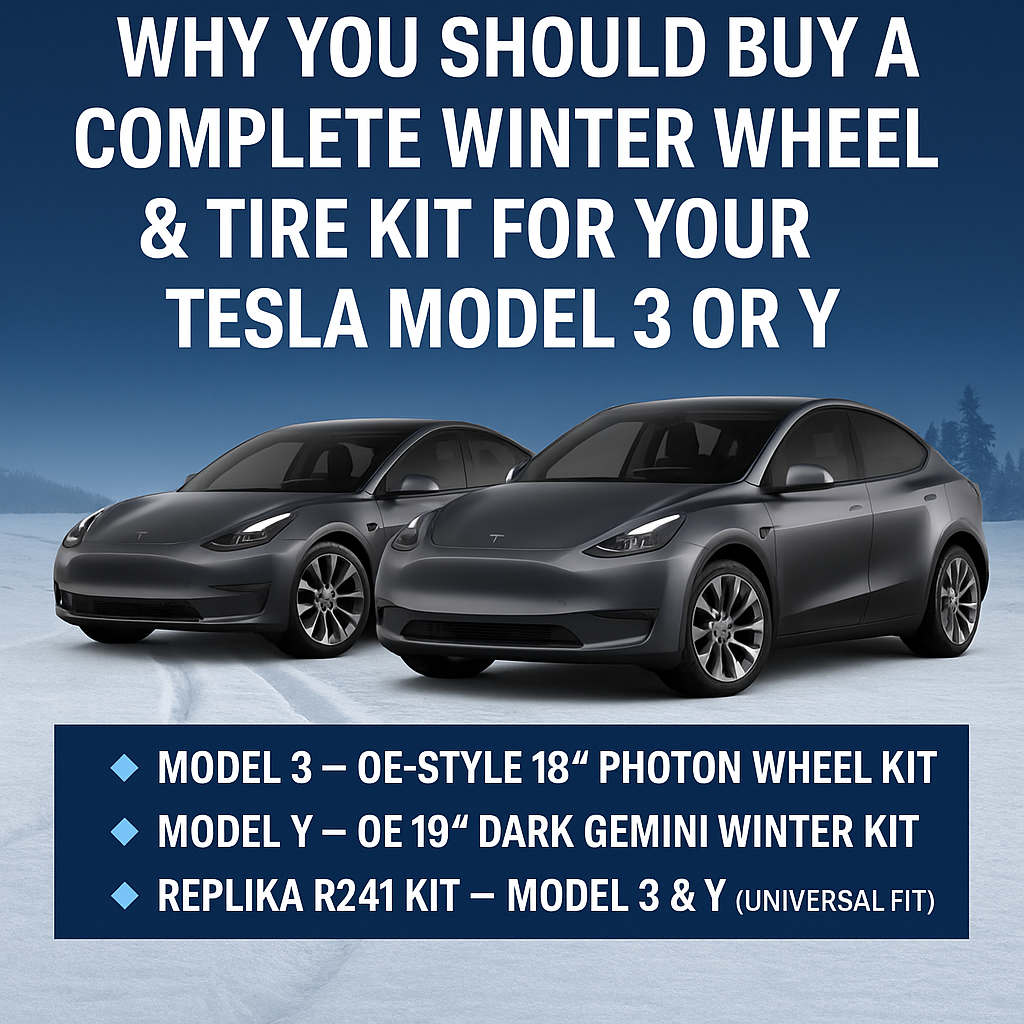 Why Tesla Owners Should Buy a Complete Winter Wheel & Tire Kit for Model 3 or Y in Canada
