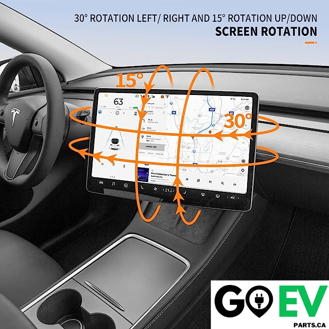 Tesla Model 3/Y Dashboard Touch Screen Swivel Mount Kit Installation Guide - GOEVPARTS