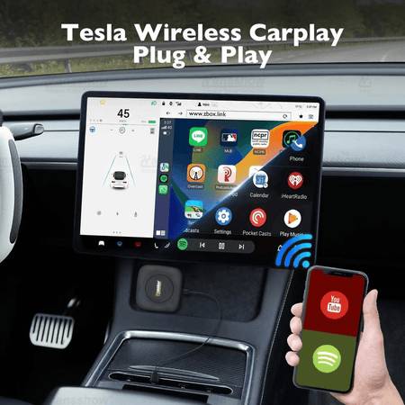 Tesla Model S/3/X/Y: Wireless Apple Carplay Adapter - GOEVPARTS