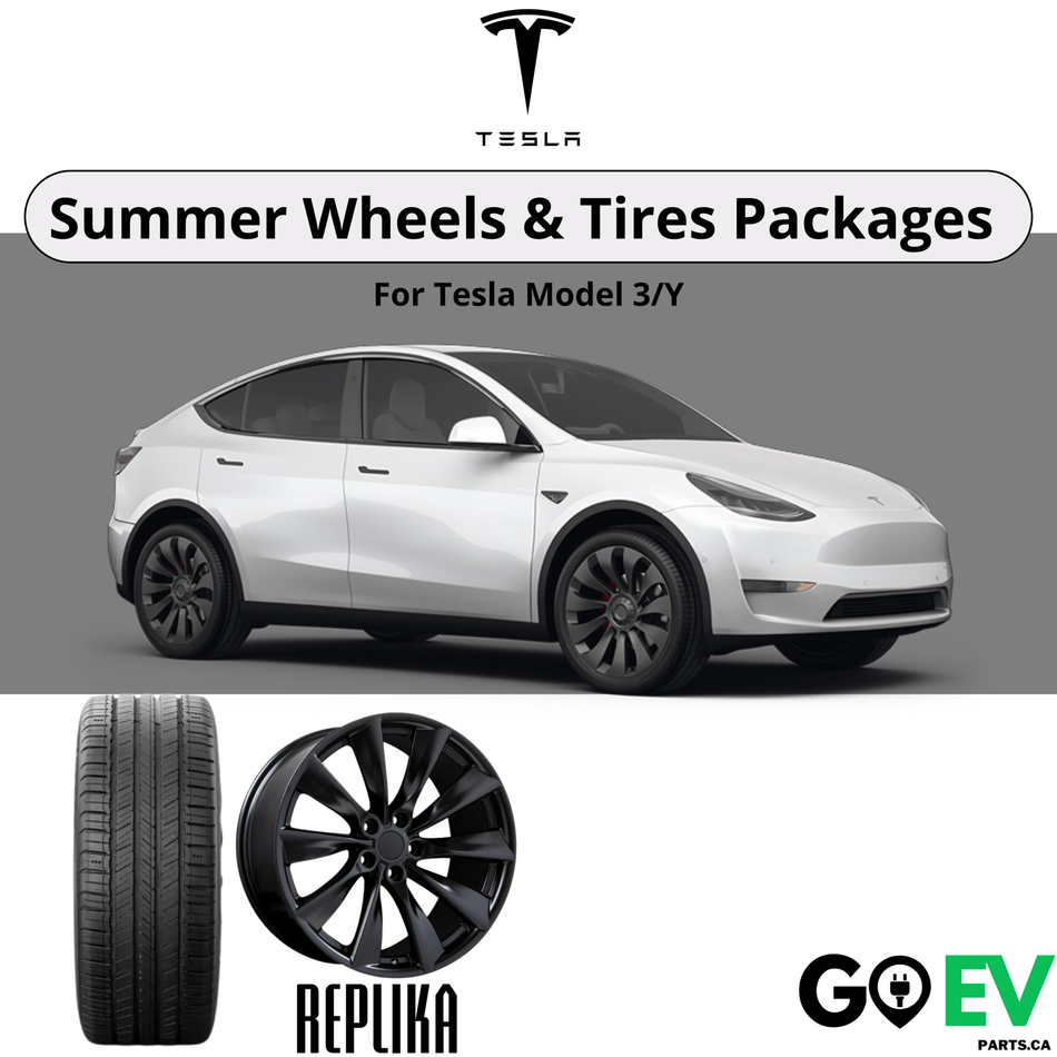 Tesla Model 3/Y: Replika Complete Wheel Summer Package