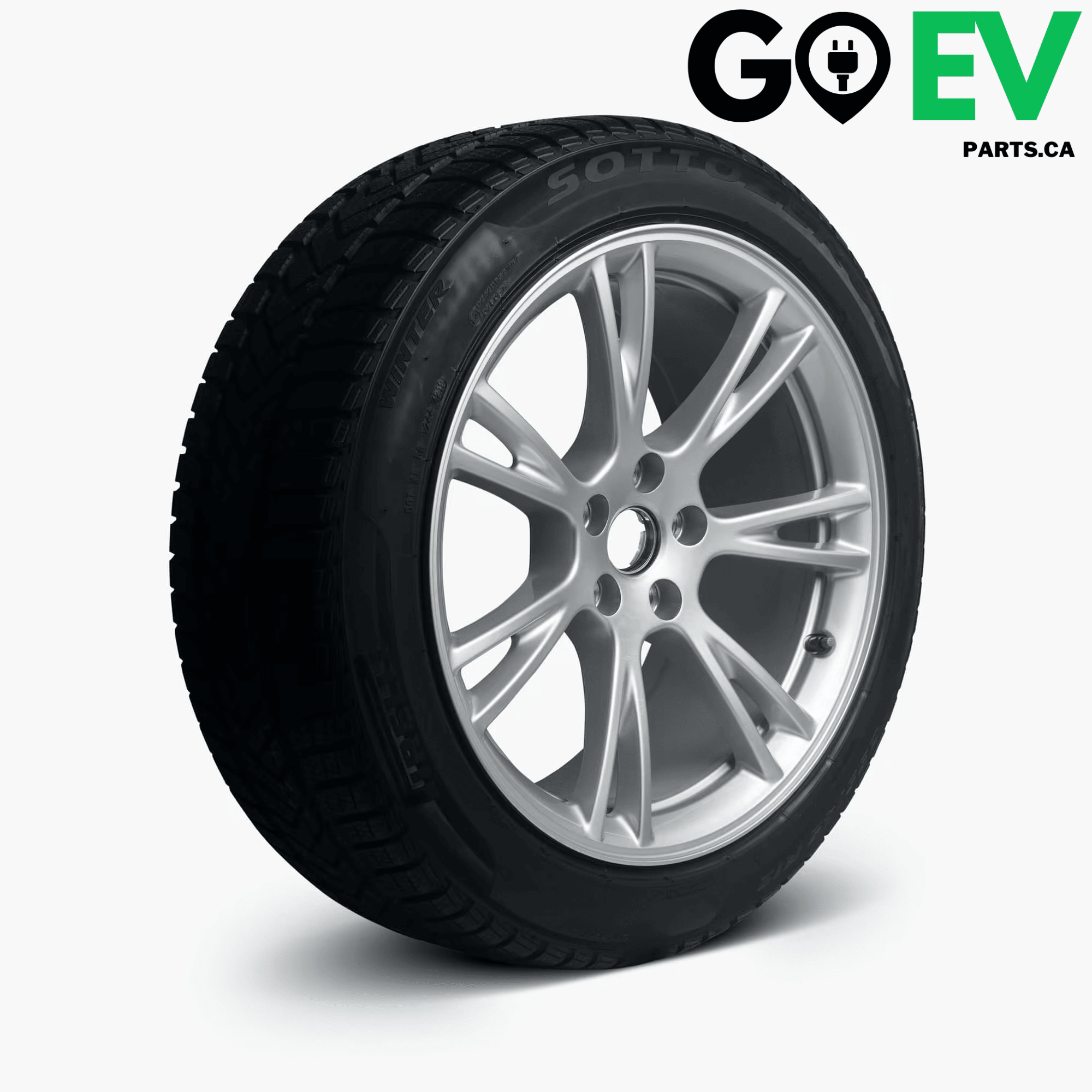 Model Y: 19" Tesla Gemini Wheel and Michelin Winter Tire Package - GOEVPARTS