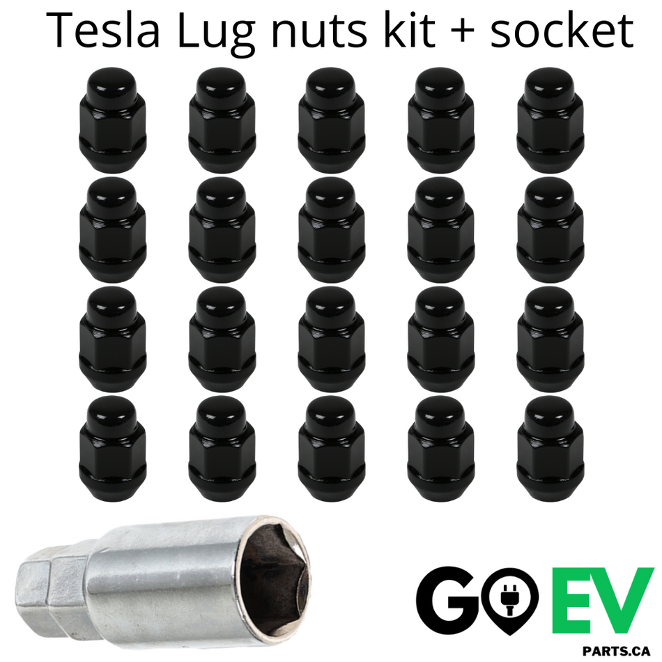 Tesla: Complete Lug Nuts Set + Sockets