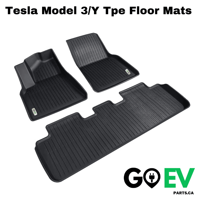 Model 3/Y: Tesla Winter Tpe Floor Mats (3 PCs) - GOEVPARTS
