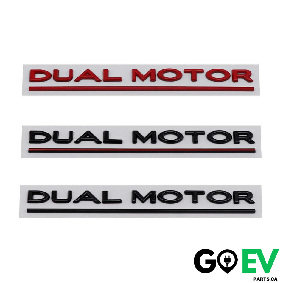 TESLA DUAL MOTOR Badge