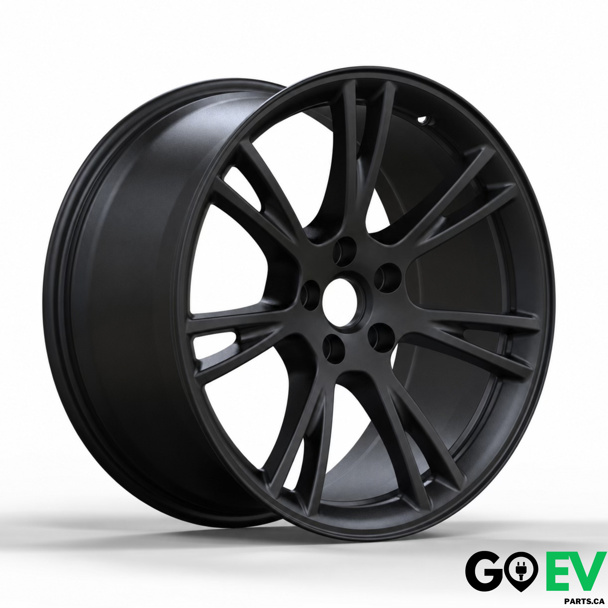 Tesla Model Y 19” Dark Gemini / Silver / Matte Black Summer