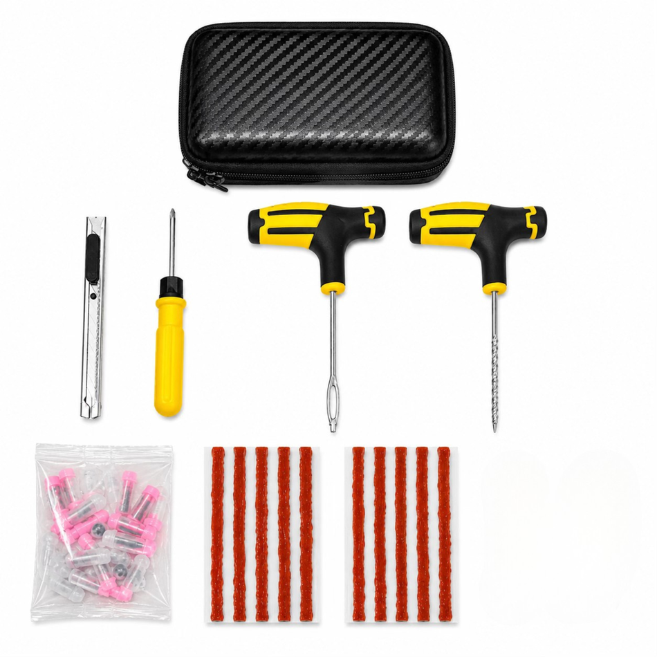 16-Piece Tire Repair Kit – Portable Emergency Set
