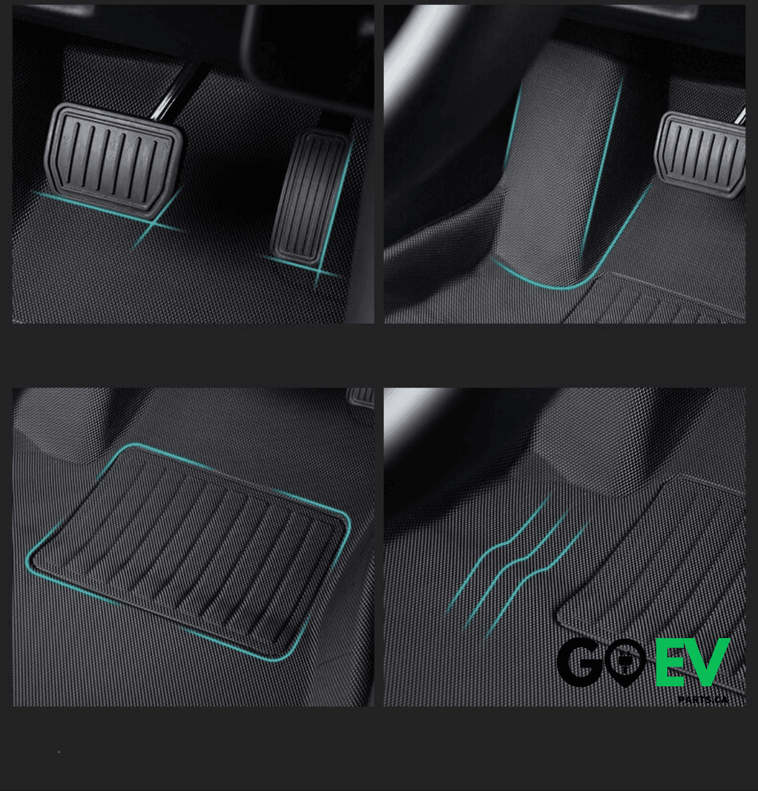 Model 3 2017-2024: XPE All-weather 3D Floor Mats (3 PCs) - GOEVPARTS