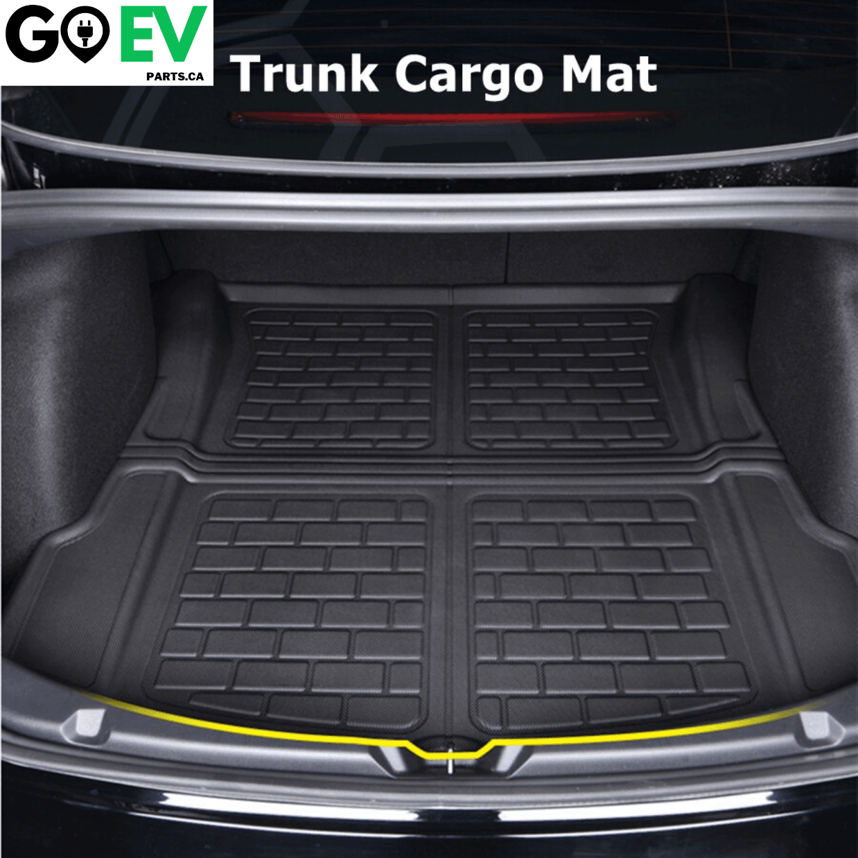 Model 3 2020-2025: Full All-weather Floor/Trunk Mats Bundle Set (XPE 6PCs) - GOEVPARTS