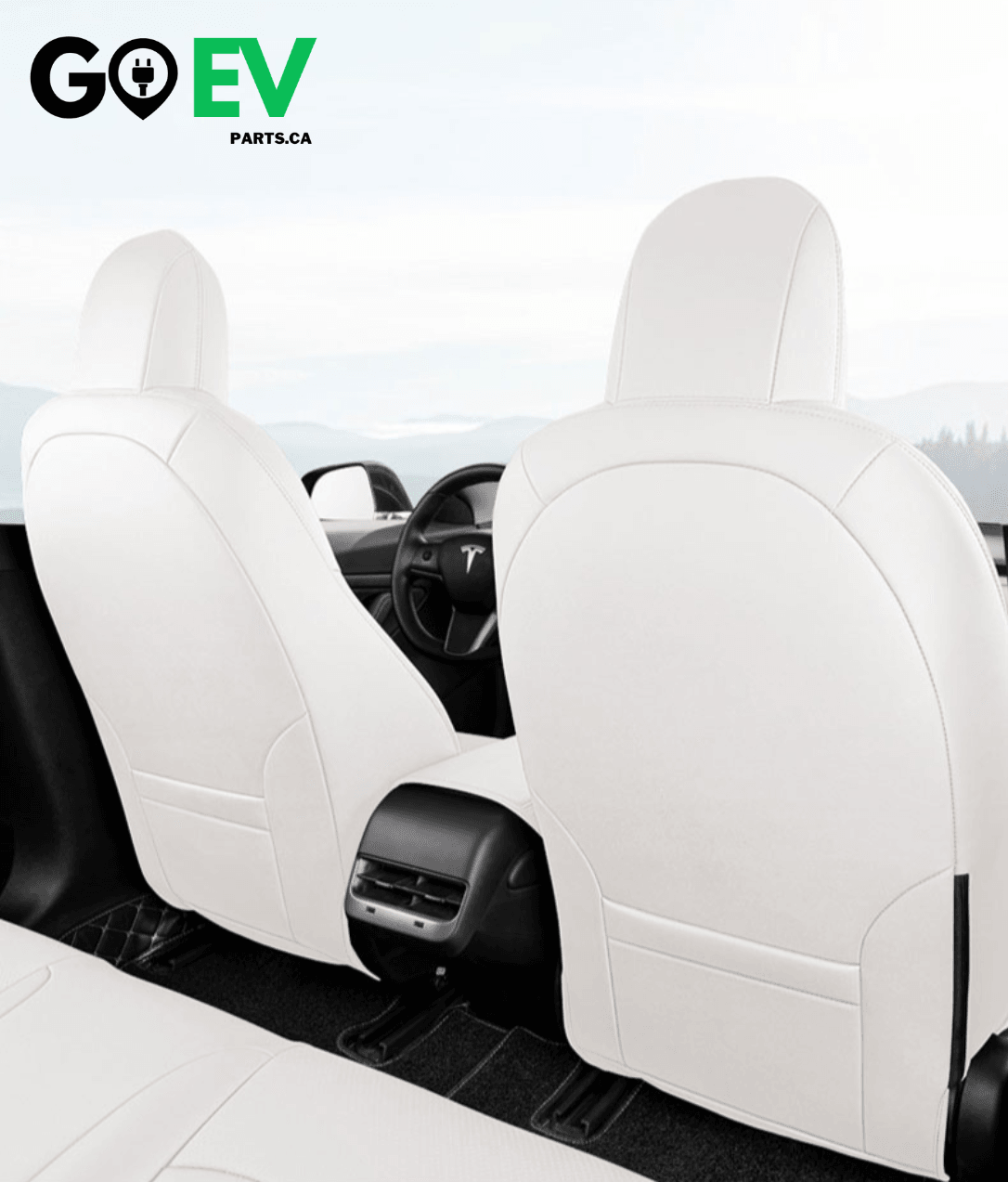 Model 3: PU Leather Full Seat Cover - GOEVPARTS