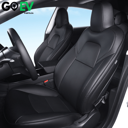 Model 3: PU Leather Full Seat Cover - GOEVPARTS