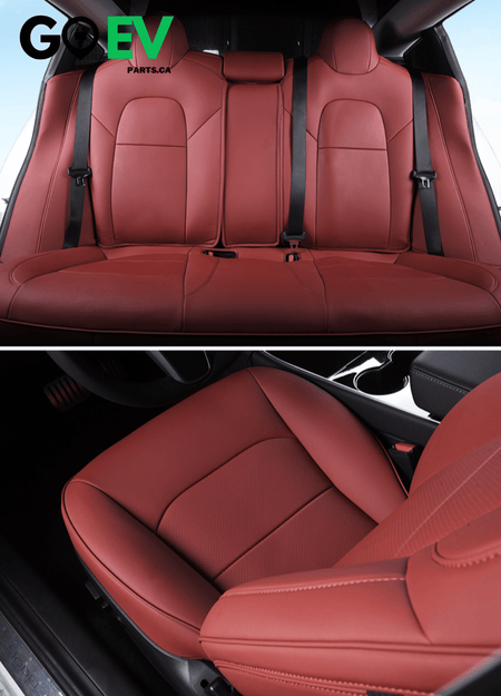 Model 3: PU Leather Full Seat Cover - GOEVPARTS