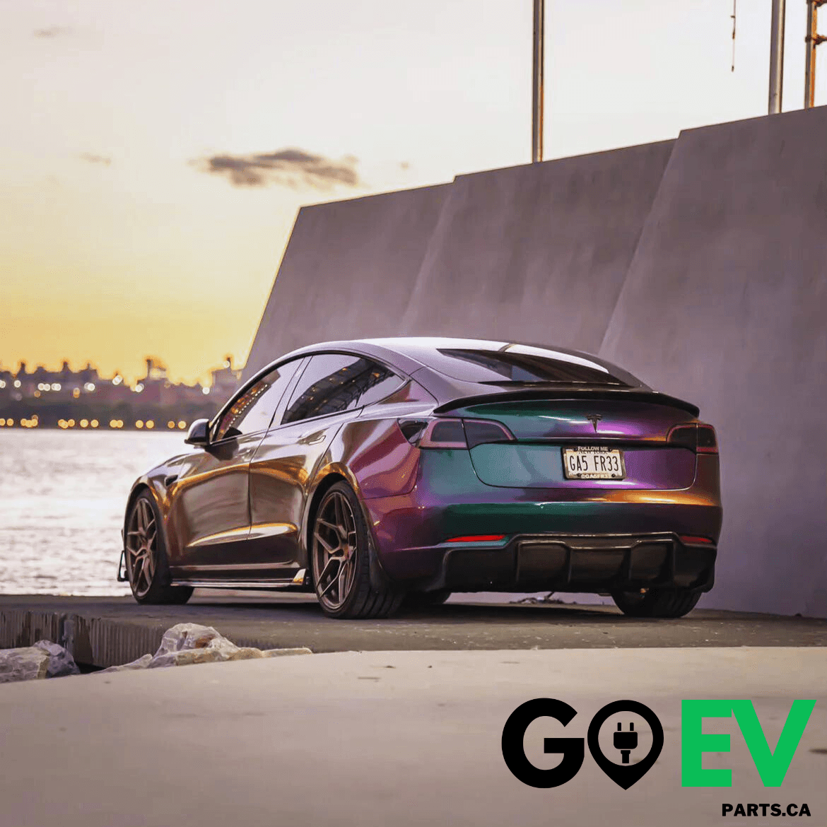 Model 3: Real Carbon Fibre Body Kit - GOEVPARTS