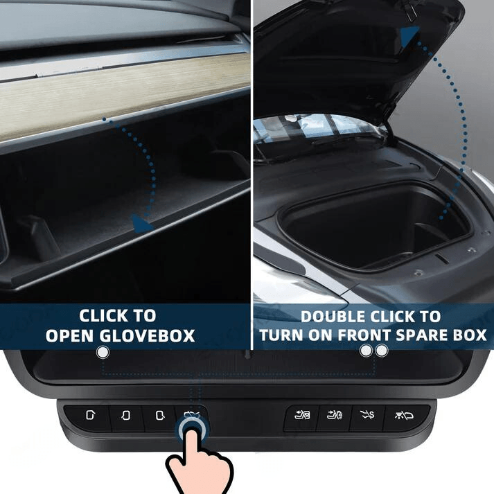 Model 3/Y: Storage Box Intelligent Control Physical Buttons For Tesla - GOEVPARTS