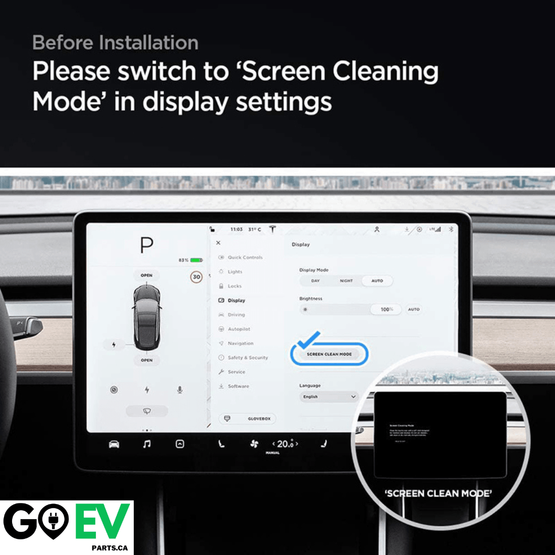 Model 3/Y: Touch Screen Protector - GOEVPARTS