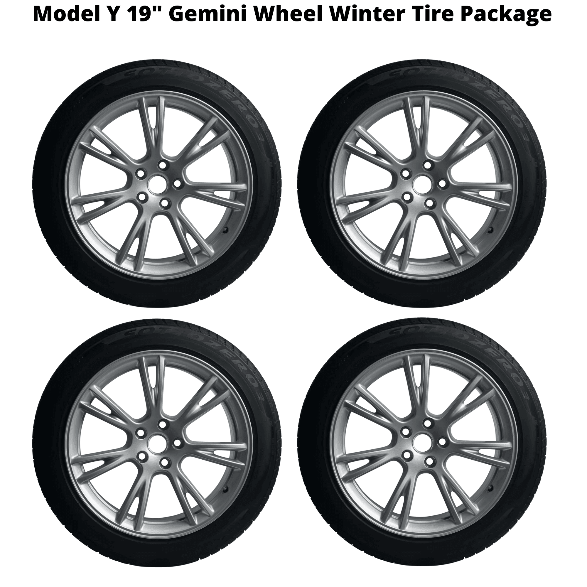 Model Y: 19" Tesla Gemini Wheel Winter Tire Package - GOEVPARTS