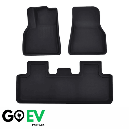 Model Y 2019-2024: Full All-weather Floor/Frunk/Trunk Mats Bundle Set (XPE, 6 PCs) - GOEVPARTS