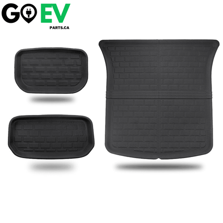 Model Y 2019-2024: Full All-weather Floor/Frunk/Trunk Mats Bundle Set (XPE, 6 PCs) - GOEVPARTS