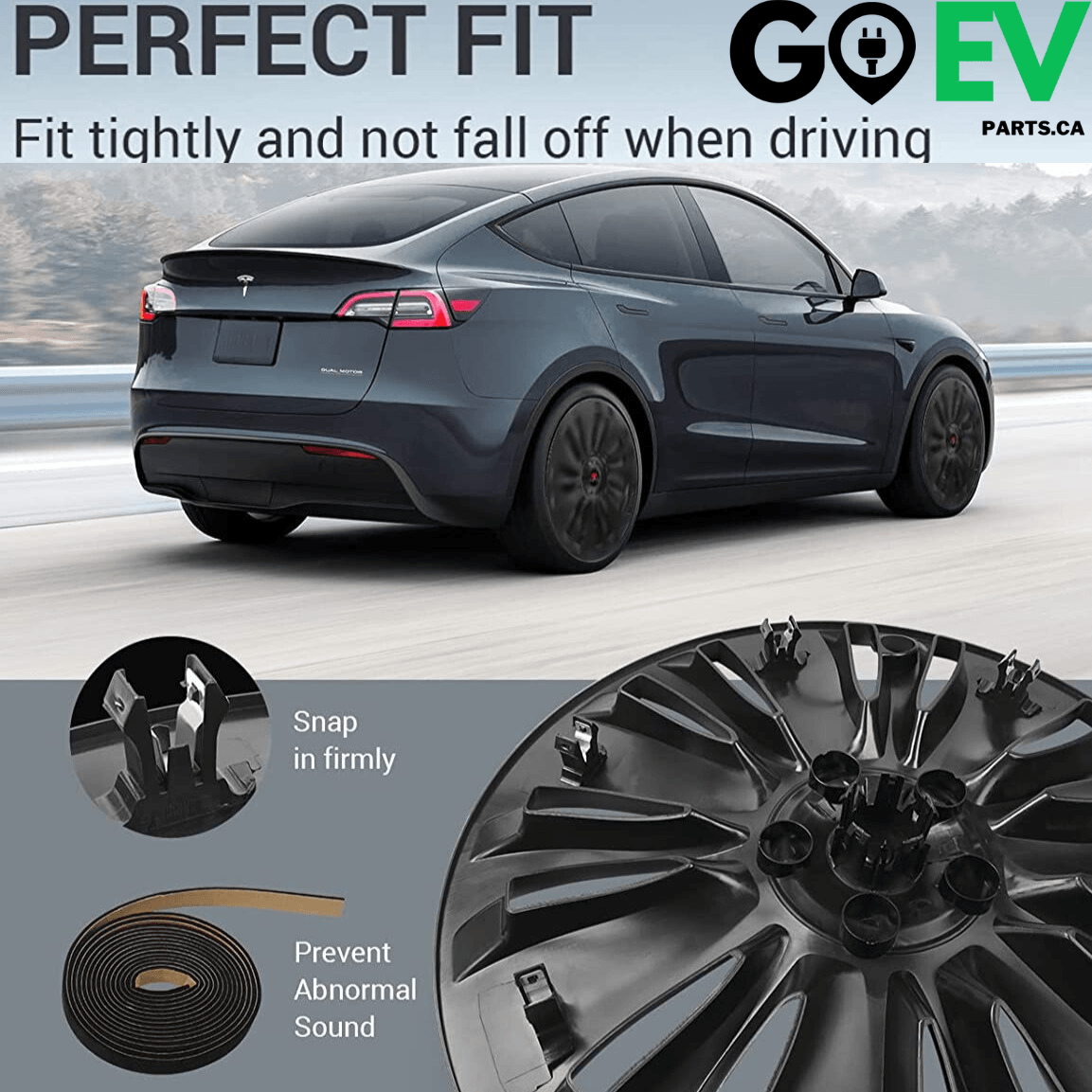 Model Y: Induction Wheel Rim Protector Cover Set (4PCs) - GOEVPARTS
