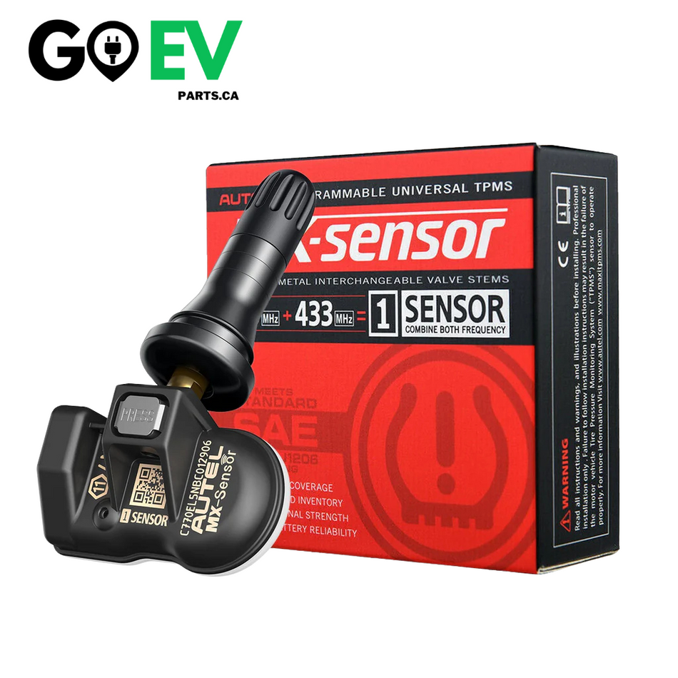 Capteur TPMS AUTEL préprogrammé universel 315/433MHz – Universel avec valve en caoutchouc, ensembles de 4